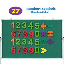 Children's Magnetic Letter And Number Stickers, Including Uppercase Letters, Lowercase Letters, Numbers And Symbols, Fun Spelling Learning Toys, Educational Toys For Classroom And Home, Back To School, Christmas And Halloween Gifts - Multicolor - View 9