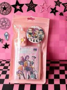 Hasbro Kpop恶魔猎人女团K-Pop文具套装，高品质可爱少女笔记本、钢笔、拉链收纳袋，返校礼物 - 多款 - 查看 4