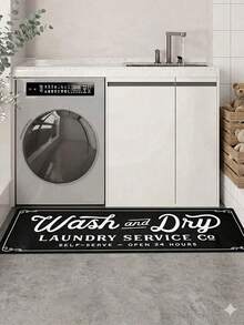 Delivery In 5-7 Days,1pc Anti-Slip And Oil-Proof Floor Mat, Soft, Waterproof, Machine Washable And Stain Resistant, For Kitchen, Living Room, Laundry Room And Bathroom Decoration - A - Xem 5