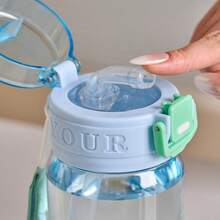 Children's Water Cup, Student Specialized Straw Cup, Large Capacity Cute Portable Plastic Cup - Multicolor - View 8