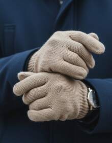 Lilas Inova Unisex Thick Wool Glove Autumn Winter High Quality - 摩卡棕 - 查看 9