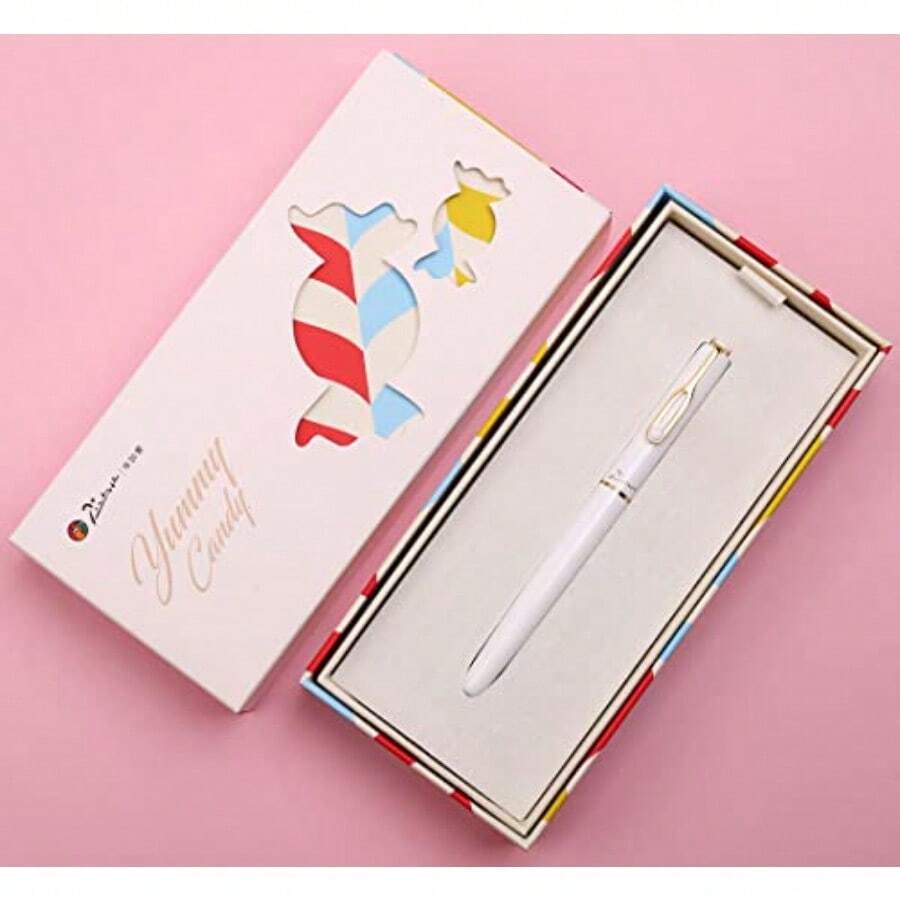 Picasso 620 Yummy Candy Series Pluma estilográfica con caja de regalo blanco punta 0 35 mm - Blanco - Ver 1