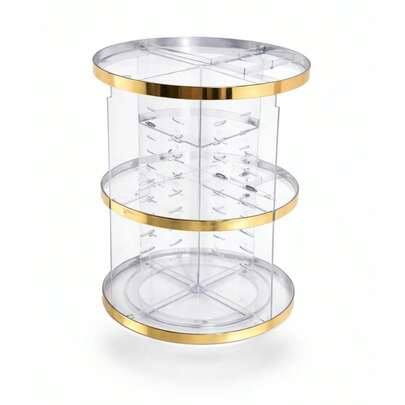 Organizador De Maquiagem e Cosméticos Giratório 360°