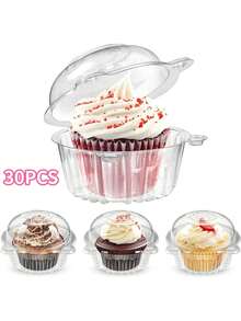 Single Cupcake Box - Individual Container Suitable For Holding Cupcakes, Muffins, Salads And Cheeses - Multicolor - View 11