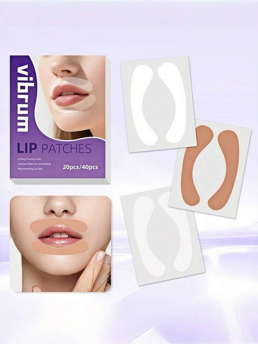 4pcs Soft & Skin-Friendly Silicone Lip Mask, Comfortable & Gentle Daily Lip Care Stickers - Multicolor - View 1