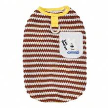 1 pieza Ropa para mascotas Chaleco con bolsillo y diseño de dibujos animados - Multicolor - Ver 4