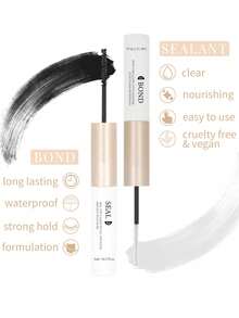 10克睫毛嫁接胶水和密封剂，防水，DIY睫毛粘合，强力温和，不含乳胶，持久不结块（1支装） - 玫瑰金 - 查看 1