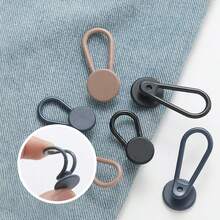 6/12pcs No-Sew Denim Pants Waist Extender, Plastic Elastic Waistband Adjustable Buckle For Pants & Skirts - Waist Buckle - View 3