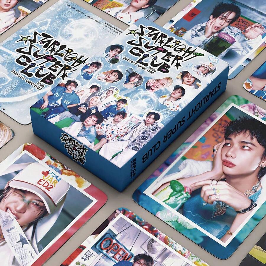 SK 2026 Holiday Blessing Starlight Club LOMO Postcard - Blue - View 1