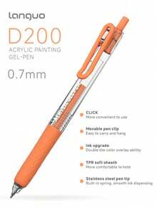 6/36/54/72/90 Colors Retractable Acrylic Paint Pen Set - Gel Pens (0.7mm), Acrylic Paint Markers, Ballpoint Pens, Liners, Highlighters, Suitable For Vibrant Color Writing And Sketching, Smooth Writing, Applicable For Painting, Marking, Student Notes, Handbook Making, Office Use - Multicolor - View 4