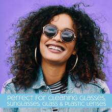 & Cera Lens, Goggles, Nice 'n Clean SmudGuard Lens Cleaning Wipes (100 Total Wipes) | Pre-Moistened Indivily Wred Wipes | Non-Scratching & Non-Streaking |  For Eyeglasses Variant 1 - 100 cái (Gói 1) - Xem 3