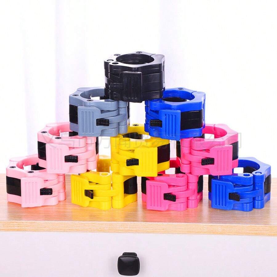 2pcs 50mm Quick Release Dumbbell Clamps, Rotating Lock Dumbbell Collars For Weight Lifting And Strength Training - Multicolor - View 1