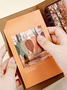 Photo Card Postcard Storage Album, DIY Handmade Folding Blank Photo Album (Fits 3/4/5 Inch Photos) - Multicolor - View 6