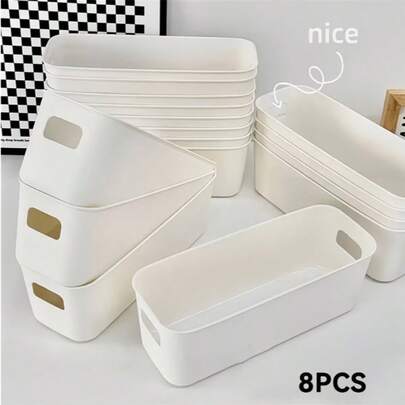 10 Pcs Plastic Storage Boxes, Multi-Functional Underwear And Sock Organizer, Drawer Dividers For Clothes, Bras And Accessories, Durable Closet Organization Containers For Home, Bedroom, Kitchen And Office Use, Space-Saving Storage Solutions To Keep Drawers Neat And Tidy (Lightweight, Washable And Reusable Plastic Material, Not Fragile Glass)