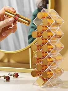 1 hộp đựng son môi bằng acrylic 16, 28 ngăn, hộp đựng đồ trang điểm Li - Xem 11