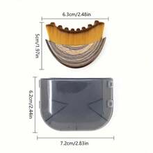 Lymphatic Contour Face Brush, Lymphatic Drainage Massager For Face, Ergonomically Designed To Fit The Skin Precisely (1PCS) - Brown - View 8