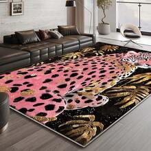 Luxurious Flowers And Exquisite Tigers Pattern Flannel Carpet, Vibrant And Energetic , 2D Digital Printing, Non-Slip Rubber Bottom, Multiple Sizes Available. Suitable For All Seasons, Washable, Machine Washable, Comfortable, Unique, Suitable For Him, Her, Family Members, Boyfriend, Girlfriend, Father, Family Members, Mother, Lover, Daughter, Son, Grandfather, Grandmother, Teacher, Doctor, Nurse, Friend, Classmate, Pet. As Birthday Gifts, Household Items, Wedding Items, Souvenirs, Home Decoration, Daily Life, Office Decoration, Birthday, Anniversary, Valentine's Day, Thanksgiving, Graduation Season, Christmas, Halloween, Mother's Day, Father's Day, Wedding, New Year Gift Decoration. Suitable For Shopping Centers, Restaurants, Kitchens, Bathrooms, Living Rooms, Bedrooms, Corridors, Balconies, Outdoor Doors, Door Mats, Entrance Mats, Non-Slip Mats, Offices, Cafes, Piano Room Floor Decoration - 多色11 - 查看 2