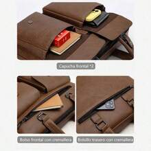Men Briefcase - Brown - View 4