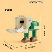 Tung Tung Sahur Character Building Blocks Toy, Tralalero Tralala, LiriLi Larrla, Boneca Ambalam Character Building Blocks Toy, Gift For Party, Birthday - Multicolor - View 15