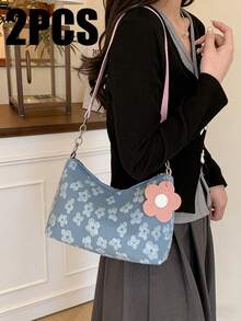 New Fashion Women's Handbag, Pleated Crescent-Shaped Bag, Casual Chic Korean Style Shoulder Bag, Commuting Crossbody Bag - Multicolor - View 14