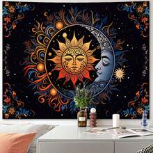 Tapestry Boho Sun Tapestry Bohemian Tapestry For Bedroom Vibrant Tapestries Wall Hanging Bedroom Living Room Wall Art And Home Decor Tapestry For Bedroom Wall Tapestry - G-1 - 查看 1