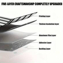 Brodark 1卷40x300厘米自粘镜面反光3D条纹设计墙贴，3D墙板，装饰瓷砖，港式金银色可选，耐用乙烯基泡沫背衬，可水洗防刮，适用于酒店、展览馆背景，可移除安装，使用灵活，视觉效果惊艳。 - 1PC - 查看 8
