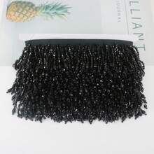 Rumbai Pita Kristal Rhinestone Lebar 6cm, Rumbai Manik Kristal Asimetris untuk Dekorasi, Cocok untuk Tirai, Kap Lampu, Pakaian DIY, Dekorasi Pernikahan - beraneka warna - View 17