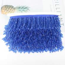 Rumbai Pita Kristal Rhinestone Lebar 6cm, Rumbai Manik Kristal Asimetris untuk Dekorasi, Cocok untuk Tirai, Kap Lampu, Pakaian DIY, Dekorasi Pernikahan - beraneka warna - View 20