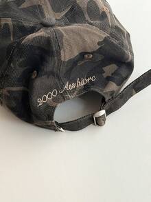 1pc Beaded Letter Soft Top Baseball Cap, Retro American Style Rhinestone Letter, Unisex Casual Adjustable Snapback Hat, Spring/Summer - Multicolor - View 11