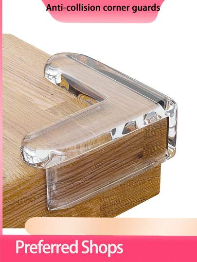 透明防撞条，自粘式桌边缓冲条，老年人防摔透明家居保护条，适用于玻璃桌、橱柜、壁炉、婴儿房等家居用品，自粘式硅胶边缘保护条，适用于尖锐家具的保护