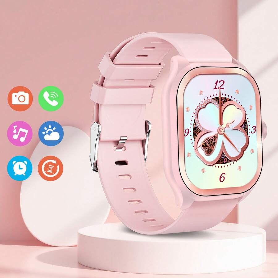 Smartwatch che combina stile e funzionalità: display HD da 1,9", attivazione dello schermo con movimento del polso, chiamate Bluetooth e giochi casual divertenti. Con contapassi reale, varie modalità sportive e costruzione in materiale, è il compagno perfetto per l'uso quotidiano e l'attività fisica per tutti. - Visualizzare 1