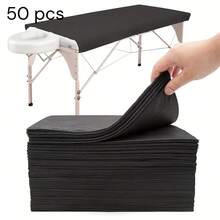 Disposable Bed Sheet Set | Black Massage SPA Bed Cover, 80 X 180cm, Disposable Bed Sheet, Beauty Bed Cover, Massage Bed Blanket, Thickened, Hygienic Protection, Beauty Care - Multicolor - View 14