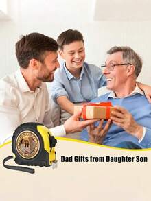 1 pieza Cinta métrica personalizada y personalizada, cinta métrica grabada, regalo de herramienta de cinta métrica retráctil para el Día del Padre, cinta métrica personalizada y personalizada para papá, abuelo, regalo de cumpleaños para el padre - Multicolor - Ver 9