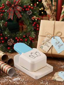 三合一标签打孔器，省力便携，小巧耐用，操作流畅，适用于制作日记本、贺卡、礼品包装和服装标签。它是送给手工爱好者、学生、朋友和DIY博主的创意DIY礼物。适用于返校季、情人节、万圣节、圣诞节、感恩节、生日、返校季、圣尼古拉斯节、主显节、结婚纪念日、圣诞快乐等各种场合，是一款多功能压花工具。 - CY88 - 查看 4