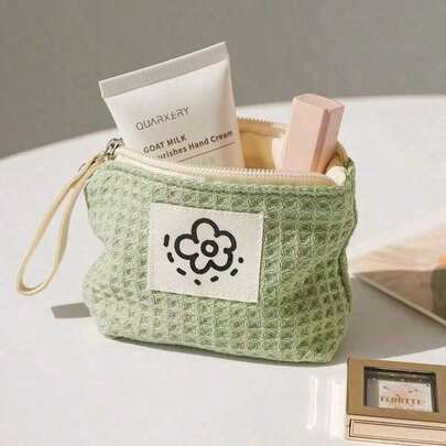 迷你可爱卡通零钱包，便携式口红化妆包。也可作电线收纳包使用，大容量，适合度假、海滩、浴室和卧室使用。