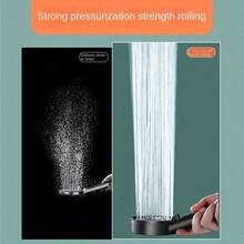 Luxurious High-Pressure 1pc Handheld Shower Head - 5 Adjustable Spray Modes, Wall-Mounted, Sleek Black & White - Enhance Your Bathing Experience - Black-1pc - View 4