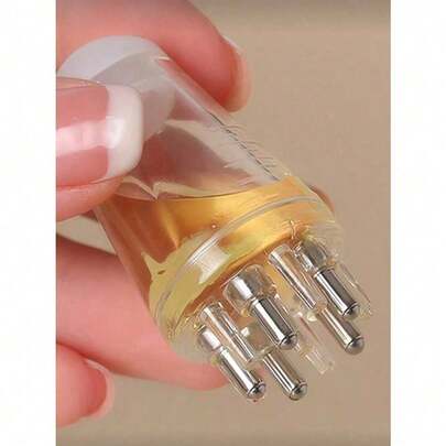 1pc Mini Oil Comb, Scalp Massager, Hair Growth Serum Comb, Essence, Nourishing Liquid, Conditioner, Essential Oil Applicator Comb - Precisely Delivers Liquid Or Oil To Hair Roots,Container