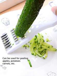 1pc Multi-Function Kitchen Slicer - Vegetable Grater And Peeler Set - Multicolor - View 6
