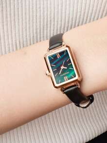 1pc Women's Retro Minimalist Quartz Wrist Watch, Suitable For Daily Wear - one-size - View 5