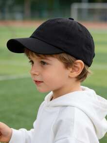 YIYIQCSJ 1 pieza Gorra de béisbol para bebé niño, adecuada para 6-24 meses - Sombrero de sol para bebé de unicolor, ligero y cómodo, adecuado para juegos de bebé niño, disponible en múltiples colores neutros - Multicolor - Ver 3
