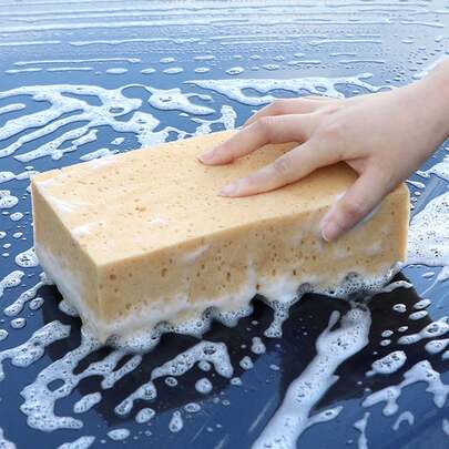 Large Size Honeycomb Car Wash Sponge, High Density Car Detailing Waxing Sponge, Suitable For Wheels And Body, Car Cleaning Accessories