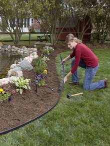 16.4ft Heavy Duty Plastic Lawn Edging Kit, 2 Inches High, Includes 15 Screws, No Digging Required, Suitable For Gardening Landscape, Yard, Garden Borders And Path Dividers. Note: The Link Includes The Edging + Screws, And There Is Also An Option To Purchase The Screws Separately. Please Check Carefully Before Placing Your Order. - A-black - View 4