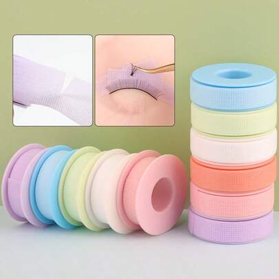 MyAoKuE-Up 1 Roll Of Eyelash Adhesive Tape, Microporous Adhesive Tape, Non-Woven Fabric Adhesive Tape, Breathable And Easy-To-Remove Adhesive Tape For Eyelash Separation, Facial Lifting Tool, Eyelash Lengthening Tool