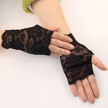 Găng tay ren hở ngón, găng tay mỏng nhẹ trang trí cho mùa hè - 1 đôi - Xem 4