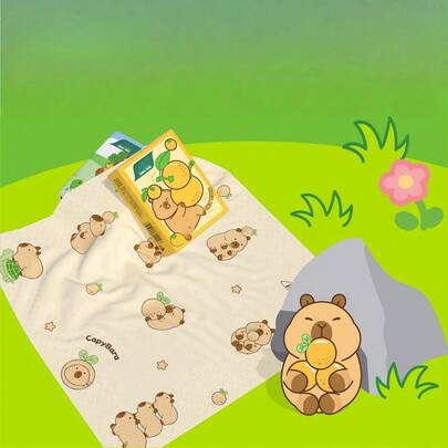 10/20/30/40/50/60 Piezas, 8 Hojas/Piezas, Pañuelos de papel portátiles impresos con capibara de 4 capas, Paquetes de pañuelos de viaje, Pañuelos de bolsillo, Pañuelos faciales, Paquetes pequeños de papel higiénico, Suministros de limpieza, Suministros para el Día de San Valentín - Adecuado para el hogar, Pañuelos de viaje mini