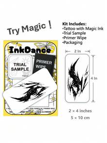 1 Kit "Shadow Gaze" Tatuajes Tecnológicos, Tatuajes Semipermanentes, Tatuajes Temporales, Duraderos, Tatuajes Falsos, Ojo, Resistentes al Agua, Apariencia de Tatuaje Auténtico, a Base de Plantas X210 - Negro - Ver 3