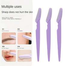 3/5/10/25/35pcs All-In-One Beauty Tools Kit, Satisfy Eyebrow Grooming, Facial Dermaplaning, Full Body Hair Removal And Various Makeup Needs, Suitable For Home, Travel And Daily Use - Light Purple - View 3