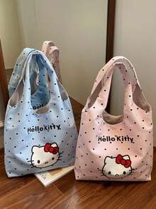 SANRIO Women's Polka Dot Handbag, New Fashionable Multi-Functional Large Capacity Cute Cartoon Shoulder Crossbody Bag - Multicolor - View 3