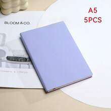 5本彩色PU皮笔记本，便携式笔记本，适用于学校、办公室、旅行和创意素描 - 橫線本 - 查看 18