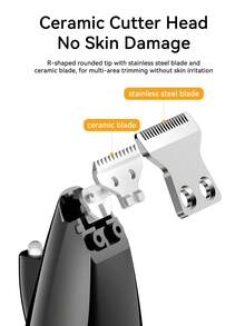 Rojeco Type-C宠物电动理发器，USB充电，LED照明，智能数字显示屏，温和呵护宠物皮肤 - 查看 5